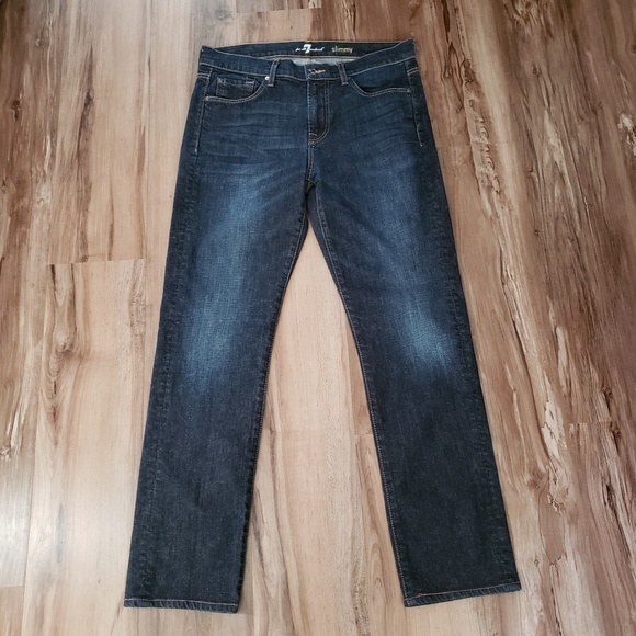 7 For All Mankind Other - 7FAMK Slimmy Dark Wash Straight Leg Jean's- Men’s